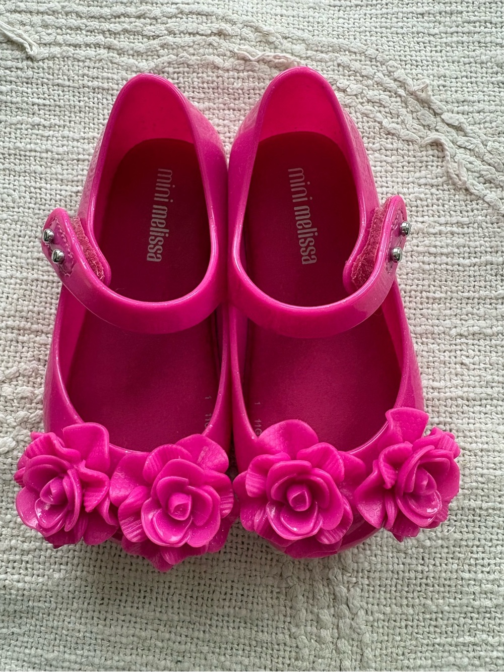 7T (US) Mini Melissa Kids Flower Shoes